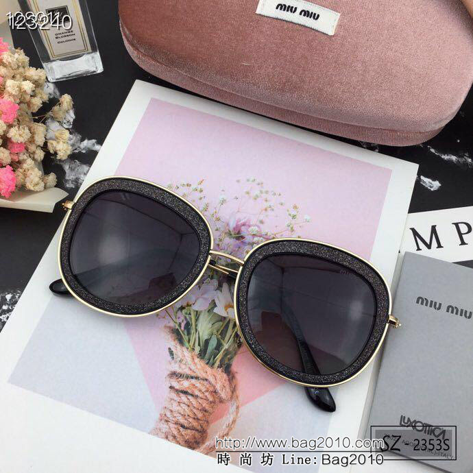 MIUMIU繆繆 2019新款太陽鏡 減輕強光負擔 遮擋有害光線防輻射 出行旅遊搭配衣服必備品  lly1369